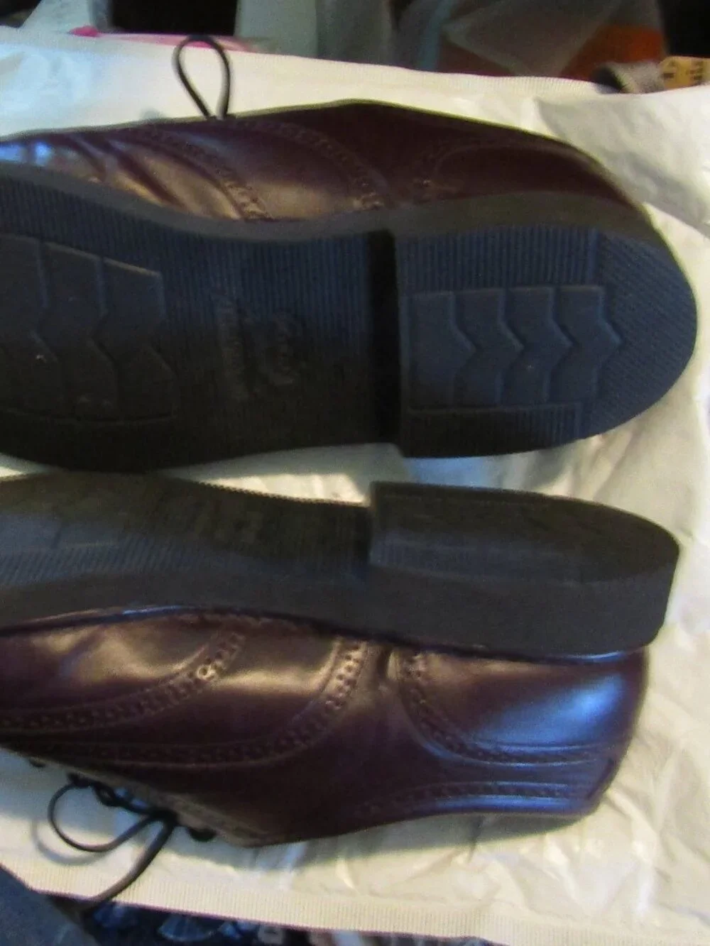 DressSports Rockport Vibram Leather Wingtip Oxford Shoes Men's 13M DARK BROWN